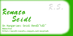 renato seidl business card